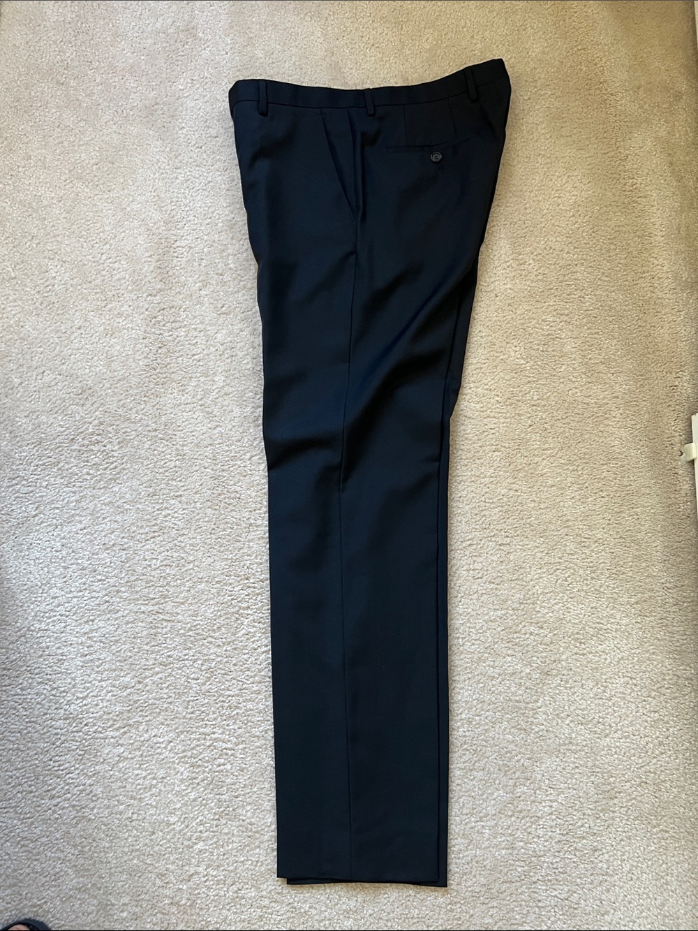 Men's Classic Black Dress Pants - Tailored Fit